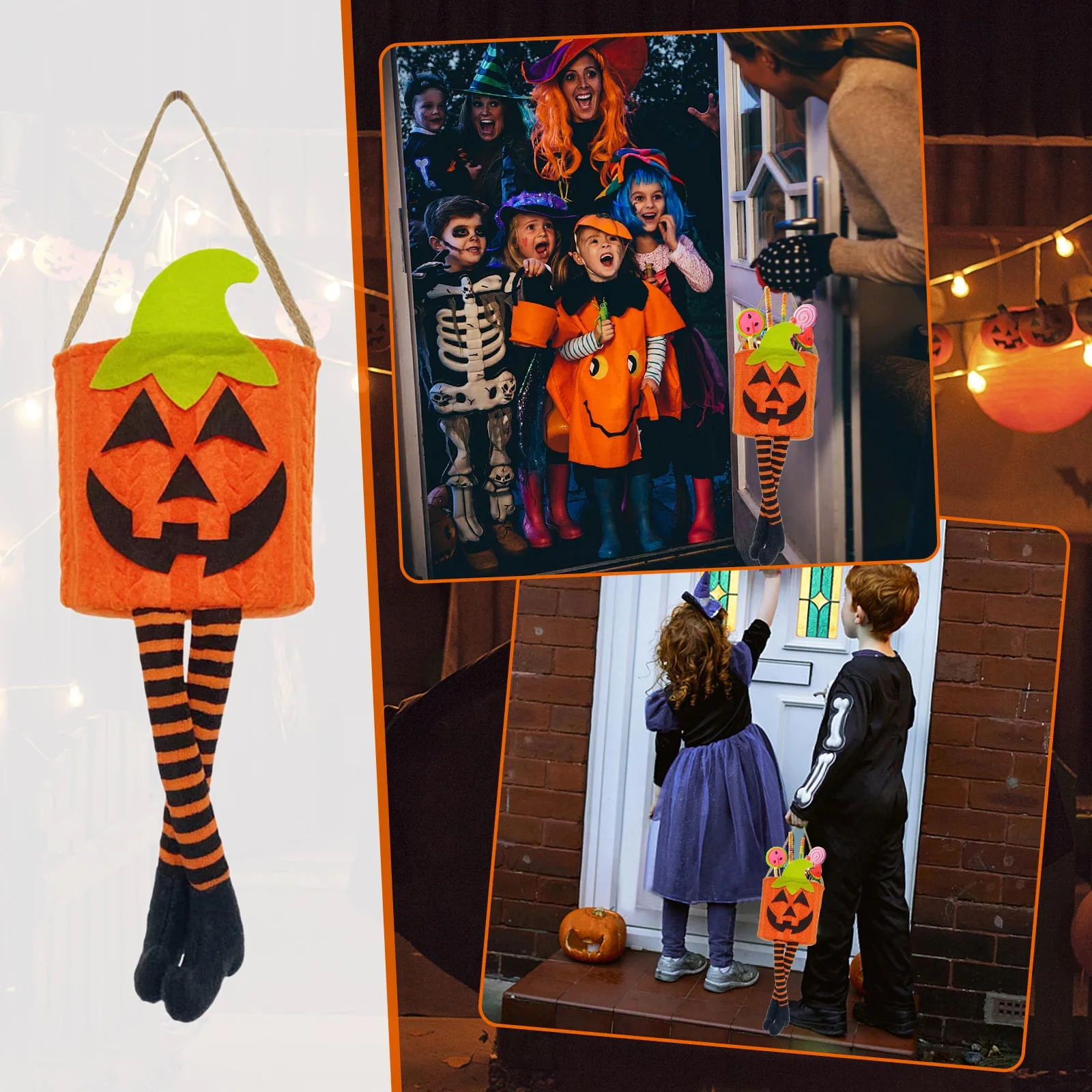 

Non Woven Halloween Pendant Candy Bucket Pendant Party Decoration Pendant