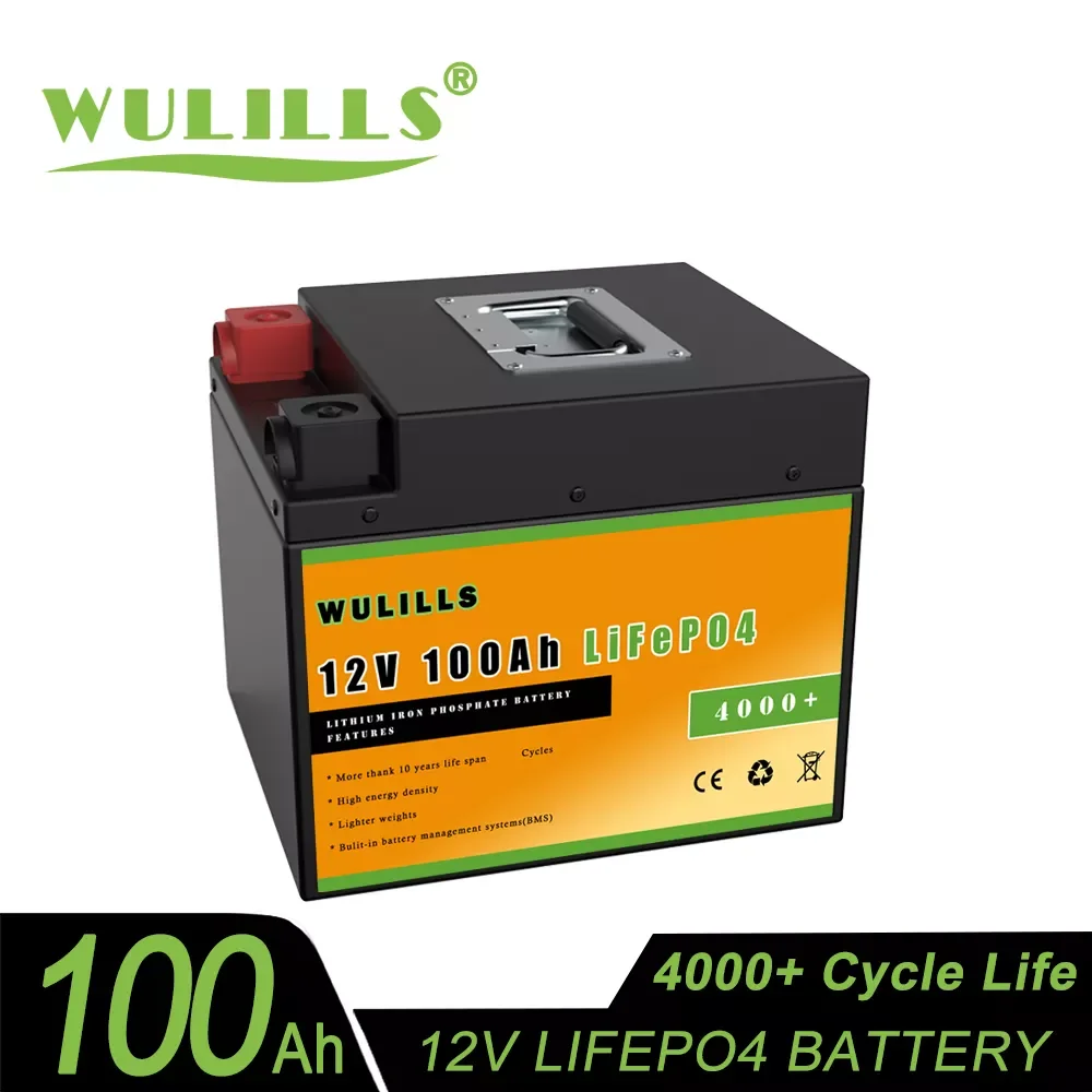

2023NEW LiFePO4 Battery 12V 100Ah Lithium Battery Pack Built-in BMS for RV Outdoor Marine Solar Inverter Tax Free Lifepo4 Batter