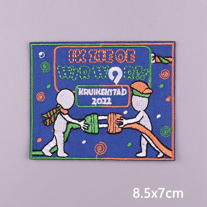 Новинка 2021 стильная нашивка с вышивкой Lampegat для одежды карнавальные железные