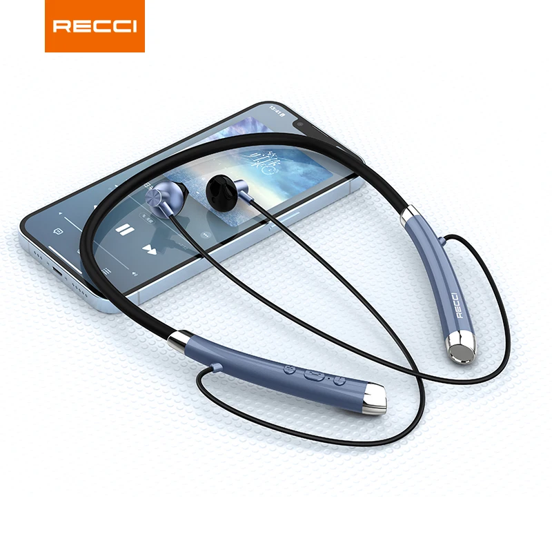 Recci W26 шейные Bluetooth-наушники спортивные наушники HiFi-звук беспроводная гарнитура |