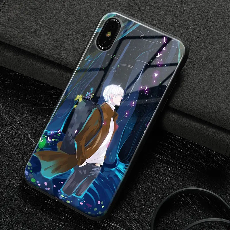 Mushishi Ginko Anime Full Protection Silicone Glass Phone Case Cover for iPhone SE 6 6S 7 8 PLUS X XR XS 11 12 13 MINI PRO MAX