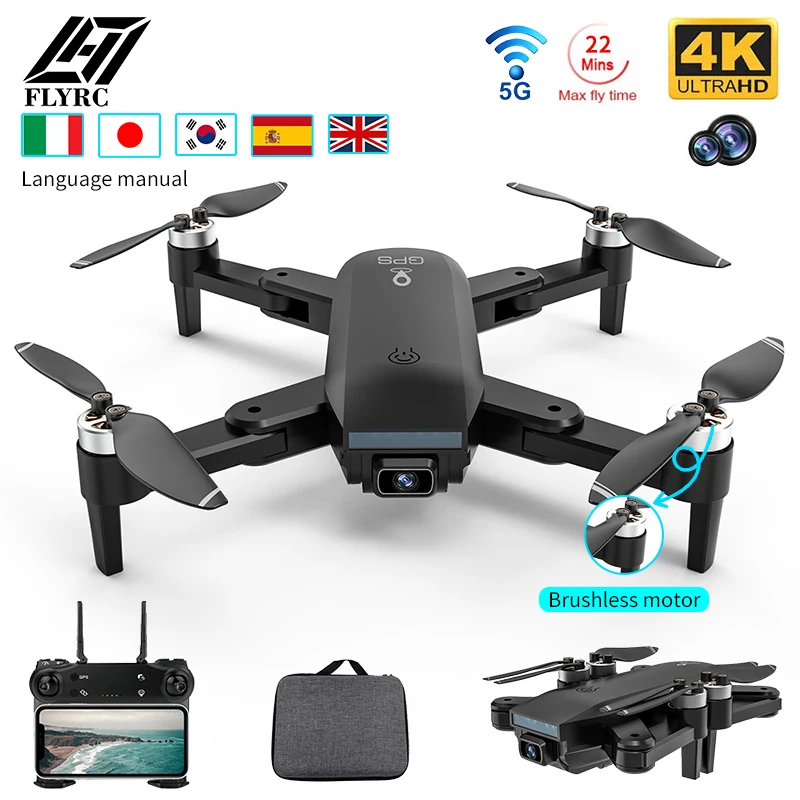 Новинка GPS-Дрон Wi-Fi FPV 4K HD профессиональная Двойная камера стабилизатор Anti-shake