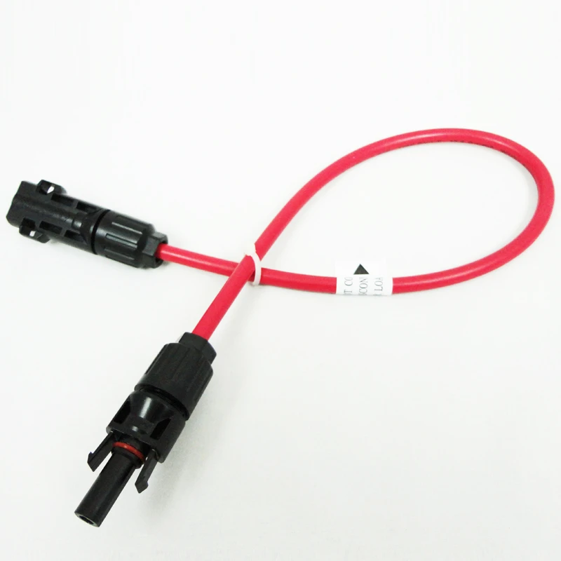 

50 шт/лот 4мм2 1 метр 12AWG Солнечный Удлинительный кабель с солнечными соединителями Male Female