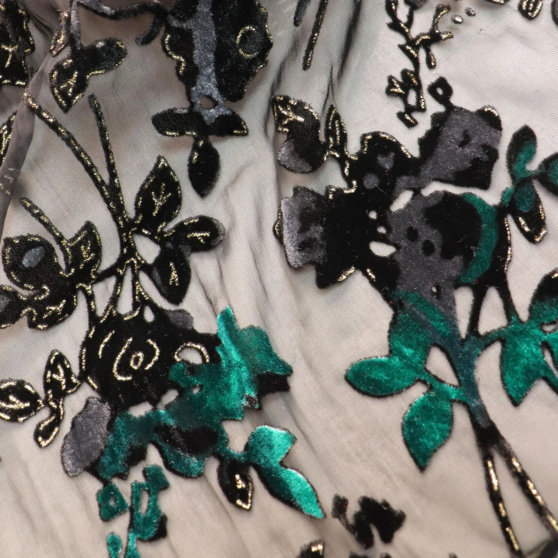 Тканая бархатная парча с липким принтом жаккардовая ткань ночная рубашка платье