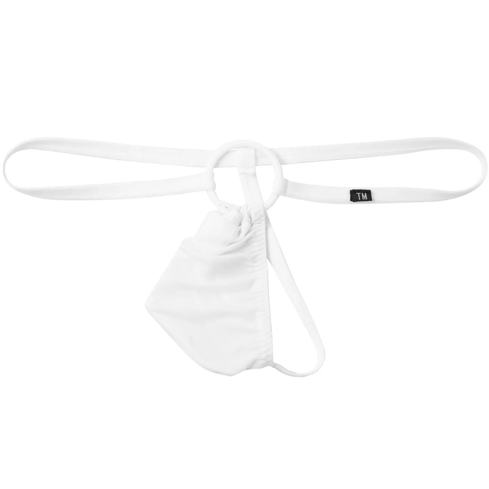 

Mens Fashion Plastic O Ring Bulge Pouch G-string Male Soft Low Rise T-back Soft Thong Underwear Nightwear Valentines Day Gift