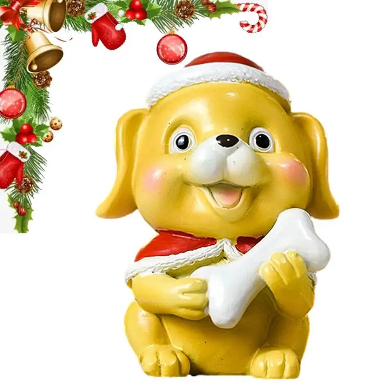 

Christmas Miniature Figurines Portable Small Little Animal Decor Multifunctional Miniature Animal Figurines Tabletop Christmas