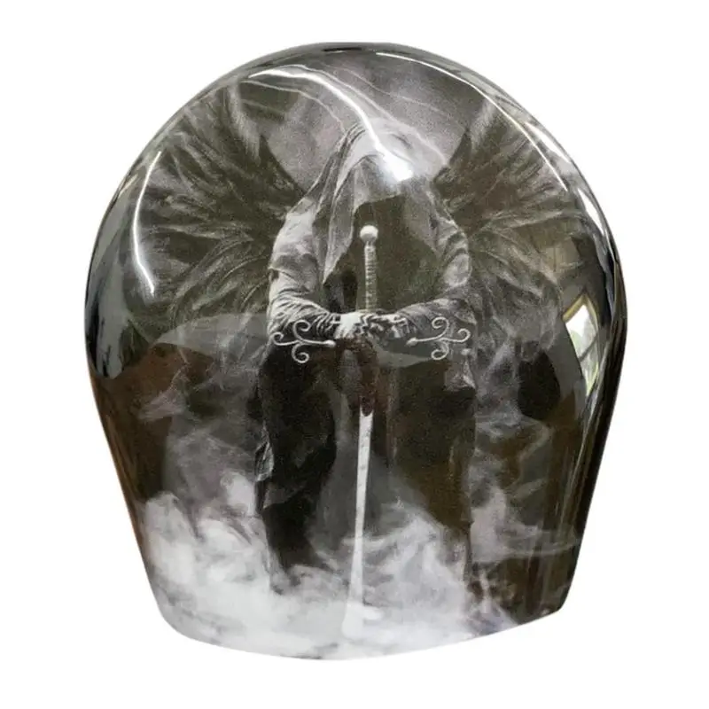 

Motorbike Horn Cover Dark Angel Halloween Motorcycle Decoration Alloy Material Resin Horn Case Cowbell Cover Auto Accessory