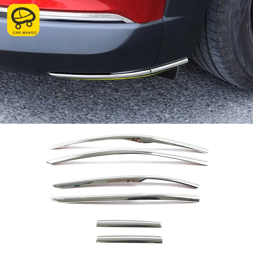 

CarMango for Mazda CX-30 2020 2021 Car Accessories Front Rear Side Bumper Lip Spoiler Diffuser Splitter Scratch Protector Chrome