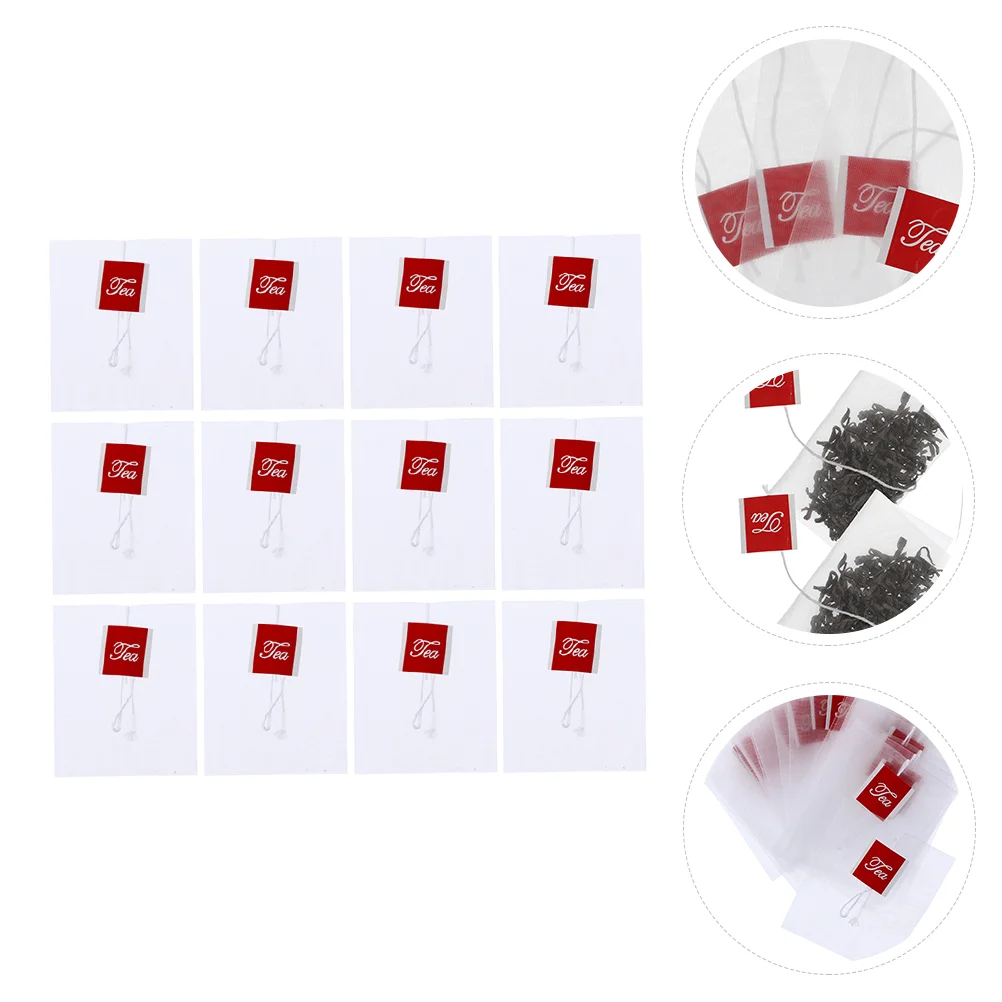 

Tea Bags Filter Bag Coffee Infuser Loose Disposable Empty Leaf Drip Herbstrainer Cooking Ear Paper Brew Cold Seal