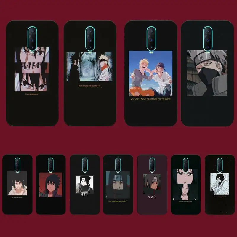

BANDAI Naruto Sasuke Phone Case for Vivo Y91C Y11 17 19 17 67 81 Oppo A9 2020 Realme c3