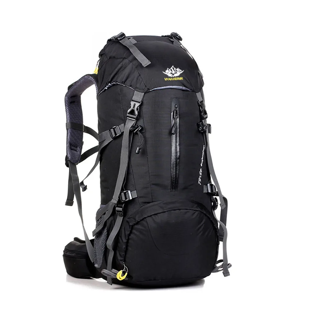 

Vanaheimr 50L Waterproof Hiking Backpack Trekking Travel Backpack Camping Outdoor Sport Climbing Bag With Rain Cover