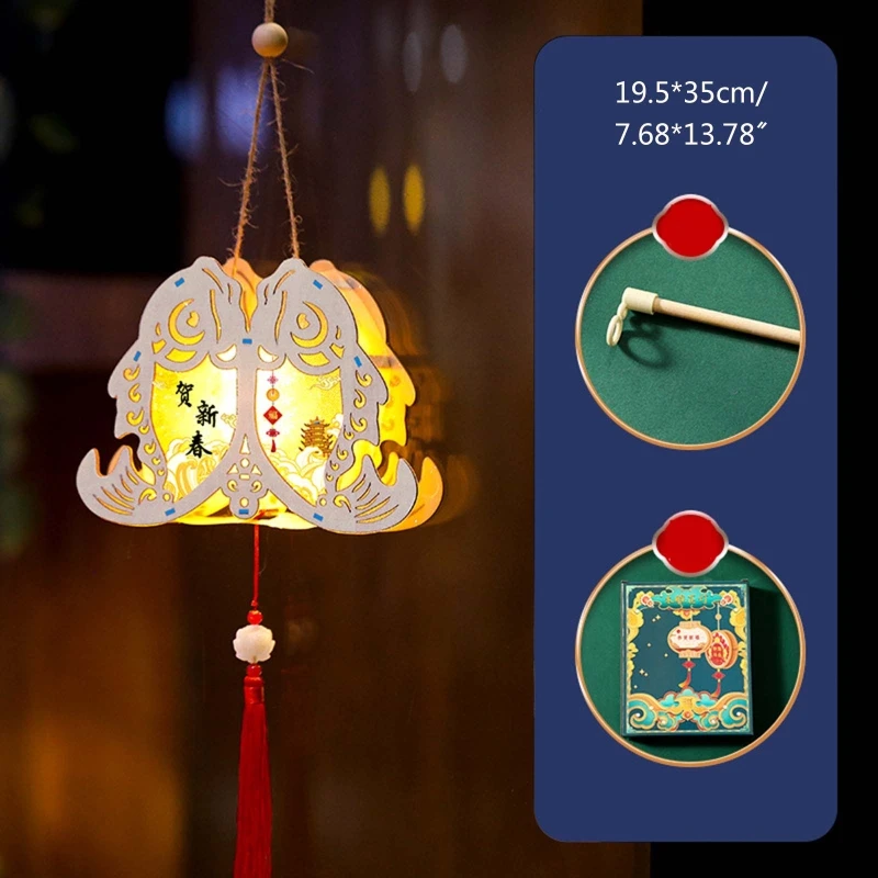 

Handmade Mini DIY Chinese Lantern Palace Retro Style for Spring Festival Wedding Home Ornaments