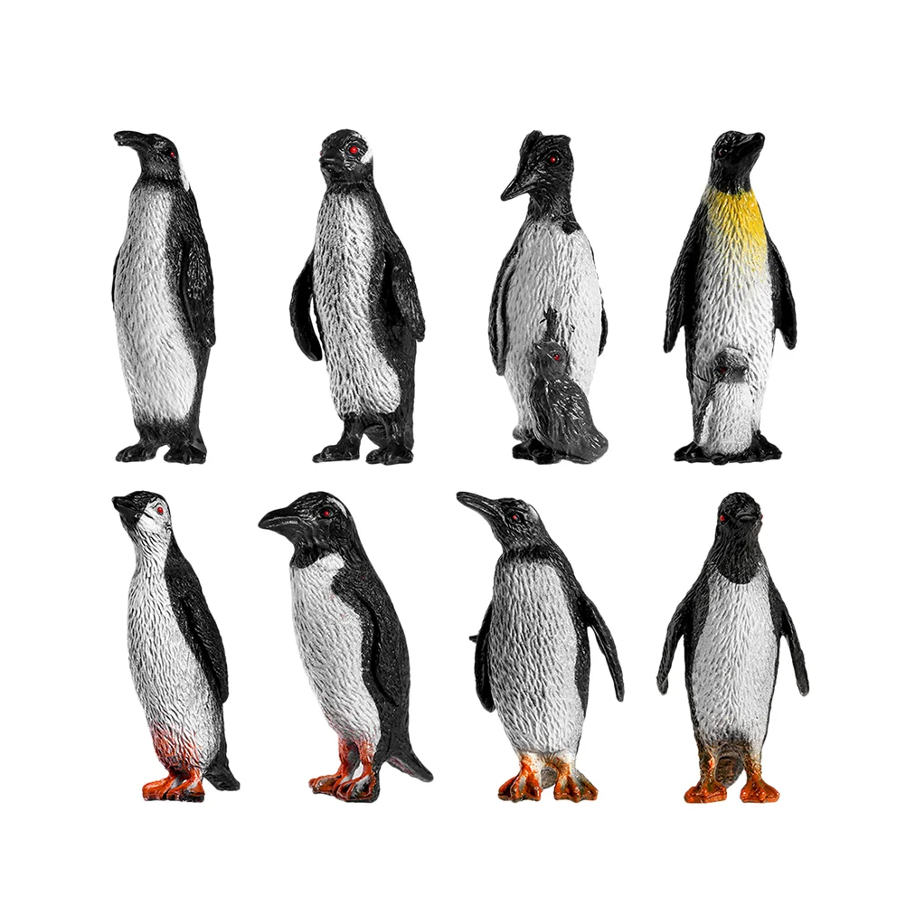

16PCS Early Childhood Cognitive Toys Plastic Ocean Animal Penguin Figure Model Preschool Kids Toy(Mixed Pattern)