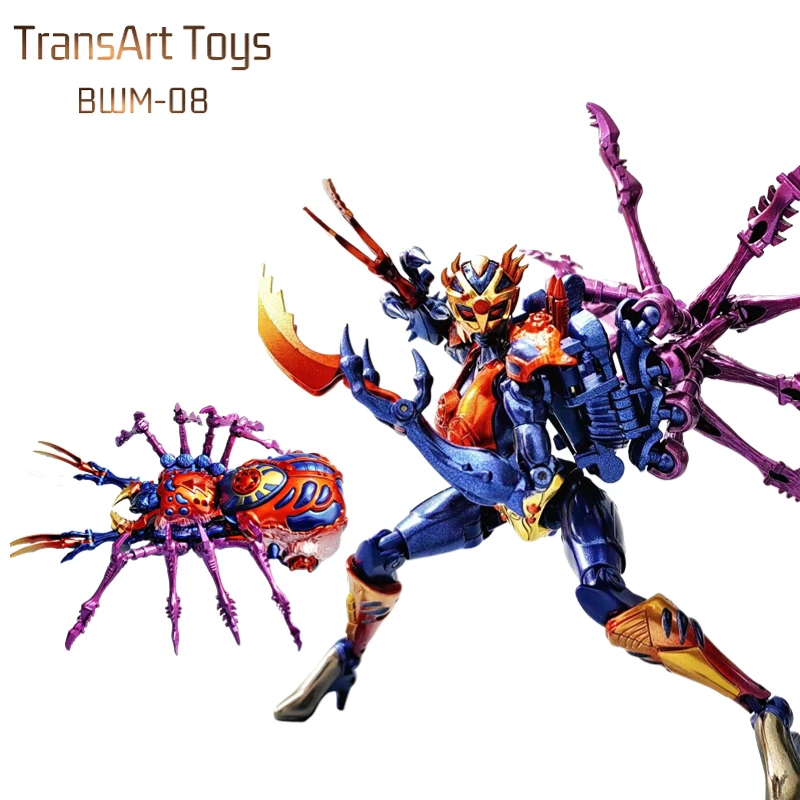 

TransArt игрушки TA BWM-08 BWM08 Blackarachnia, металлические фигурки черной вдовы, паука, зверей, войн, BW, коллекция подарков 6 дюймов