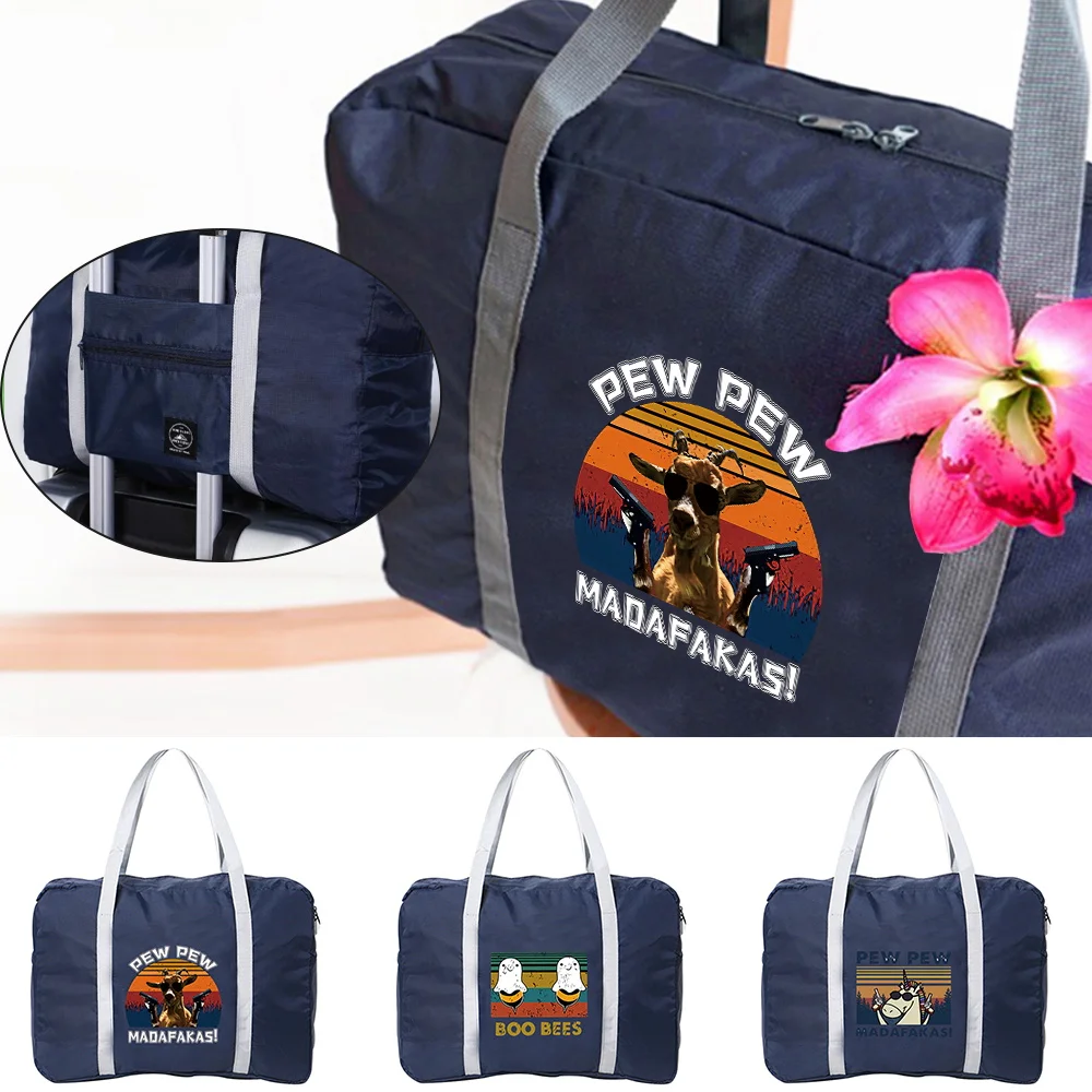 

Folding Travel Bags 2022 Large Capacity Print Luggage Tote Duffle Bag Gym Yoga Storage Shoulder Bags for Women Men Big Luggages