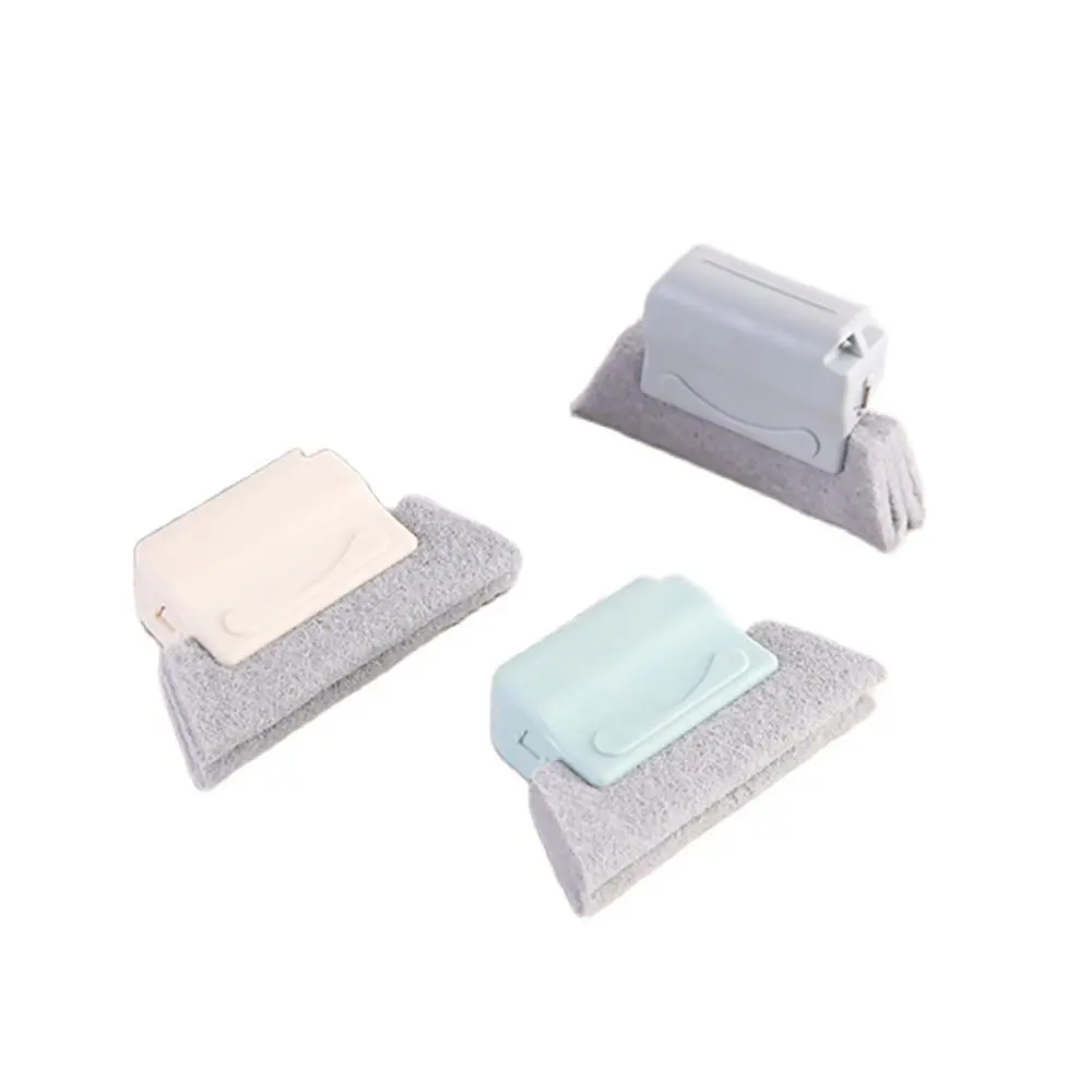 

New Window Groove Cleaning Tool Scouring Pad Slides Crevice Doorframe Purifying Brush Household Hand-held Tool Fixed Brush