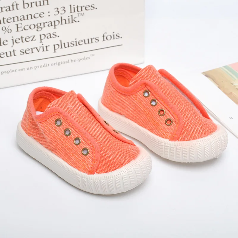 

Новинка весна-осень, Детская парусиновая обувь, детская Милая обувь карамельных цветов для детского сада, модная повседневная обувь для мал...