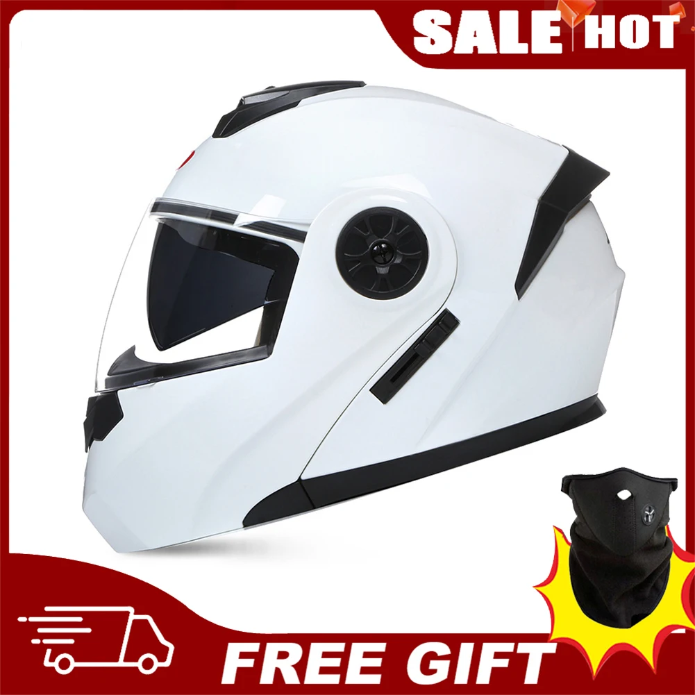 

Мотоциклетный шлем на все лицо для мужчин и женщин, классический модульный откидной шлем для мотокросса, 2023