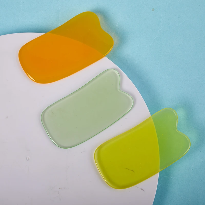 

Guasha Massage Face Massag Natural Resin Beeswax Gua Sha Скребок Board Acupoint Eye Care SPA Massager Tool Massage Visage