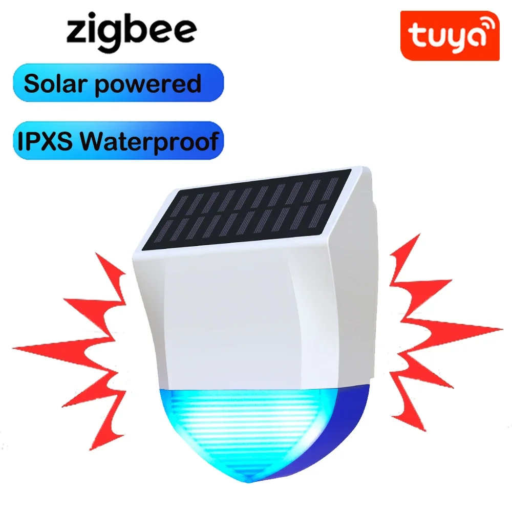 Умная Сирена Tuya Zigbee/wi-fi, Водонепроницаемая Уличная Сигнализация ...