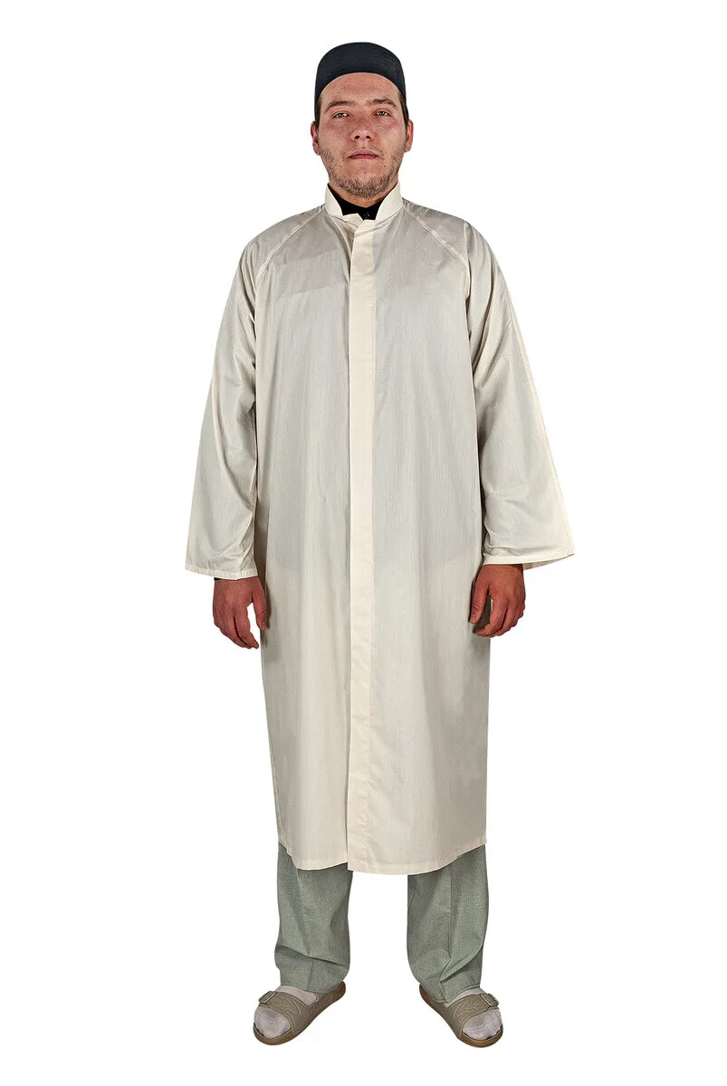 IQRAH Men Prayer Robe Prayer Gown Cream