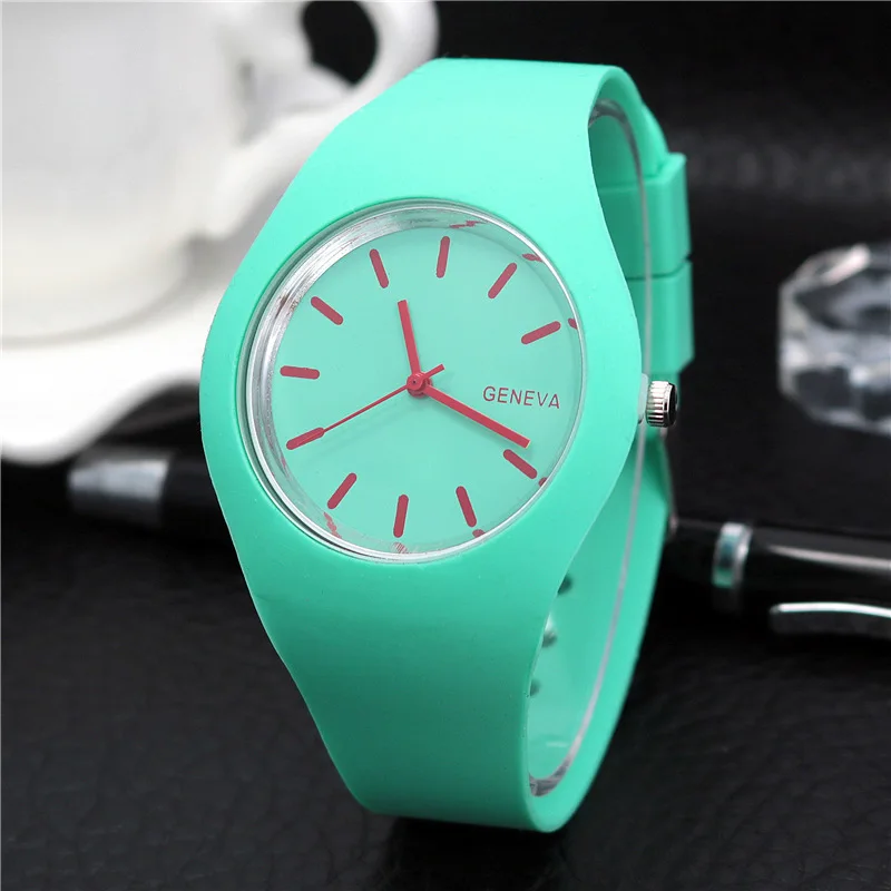 2019 New Fashion Classic Silicone Women Watch simple style wrist watch Silicone Rubber casual dress Girl Relogio masculino clock images - 6