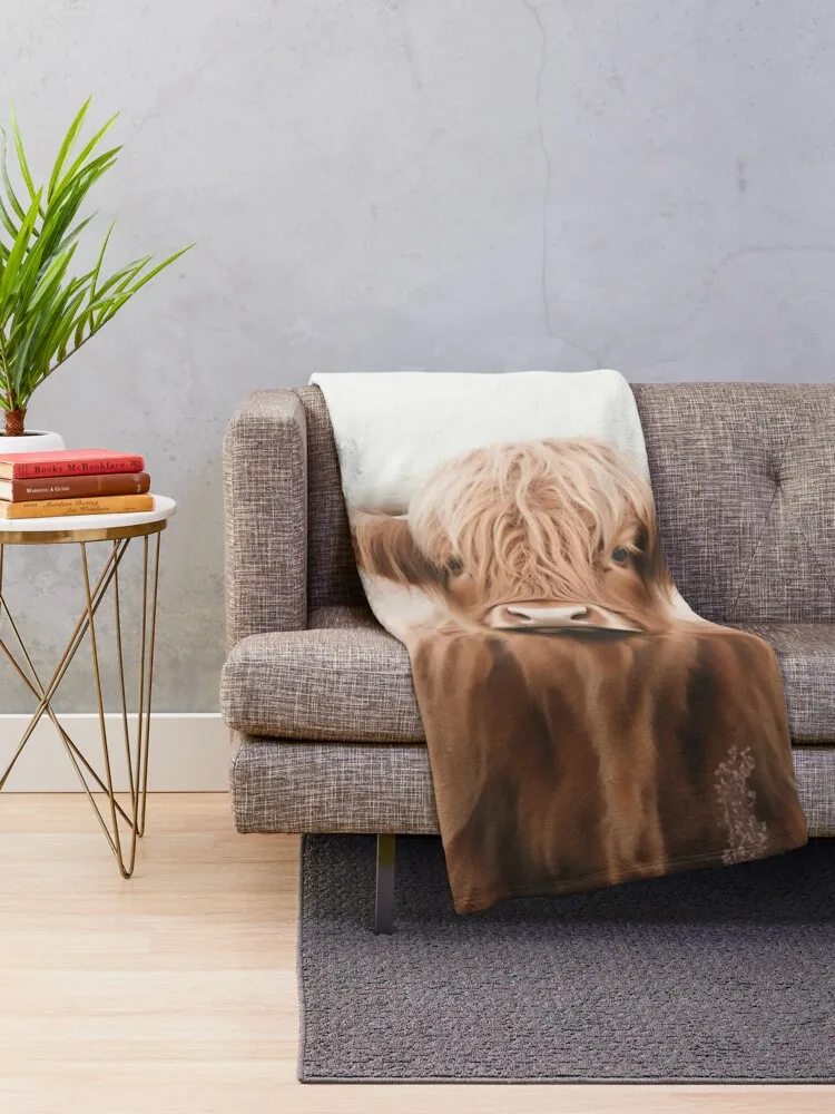 Футболка Rustic Boho Highland Cow от NoarusRainbowLand — милое одеяло Country Charm диваны