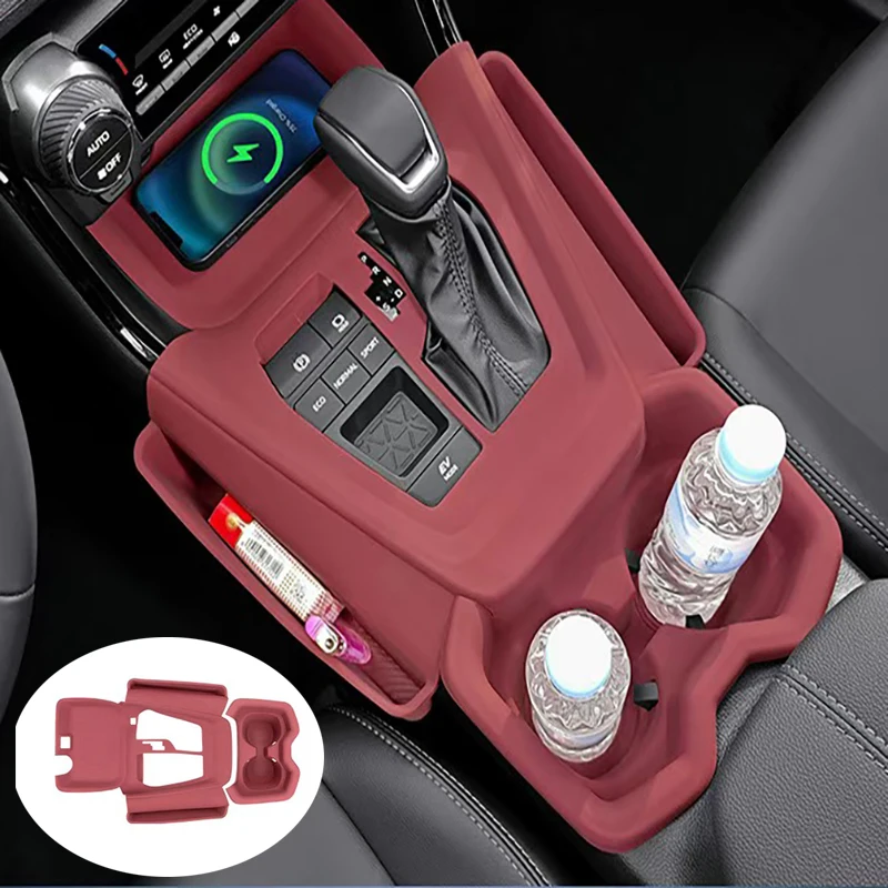 

Левый руль для Toyota RAV4 RAV 4 2019 2020-2024, силиконовая резина, защитная крышка панели переключения передач, держатель для стакана с водой, ящик для хранения, контейнер