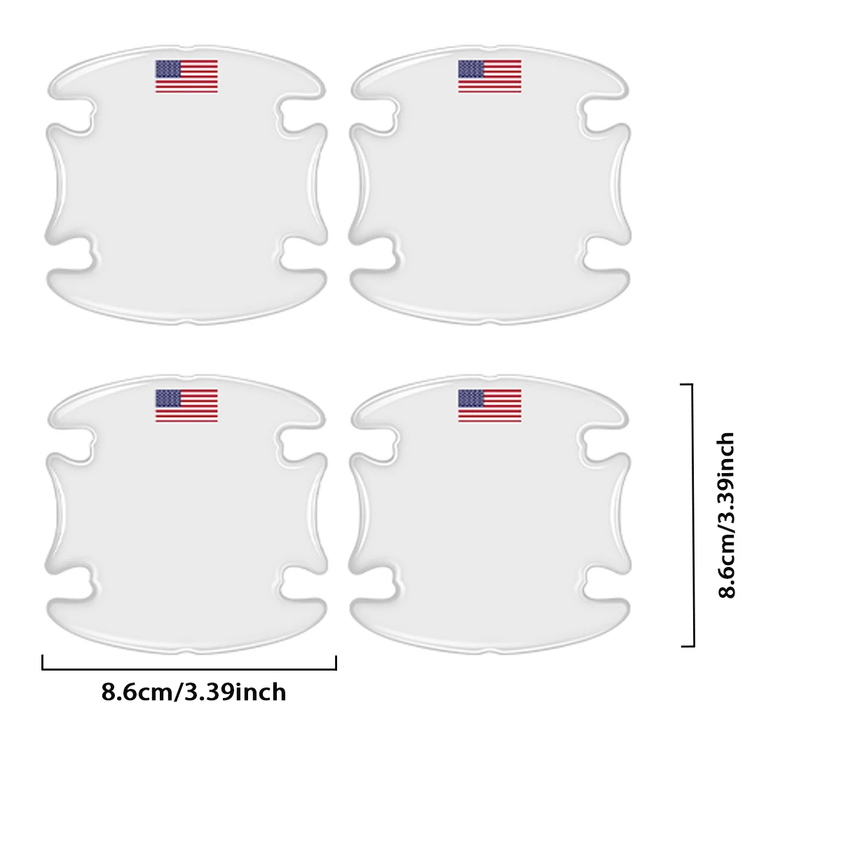 Прозрачная Защитная Пленка Для Дверного Держателя Чашки Совместимая С Ford Tesla RAM