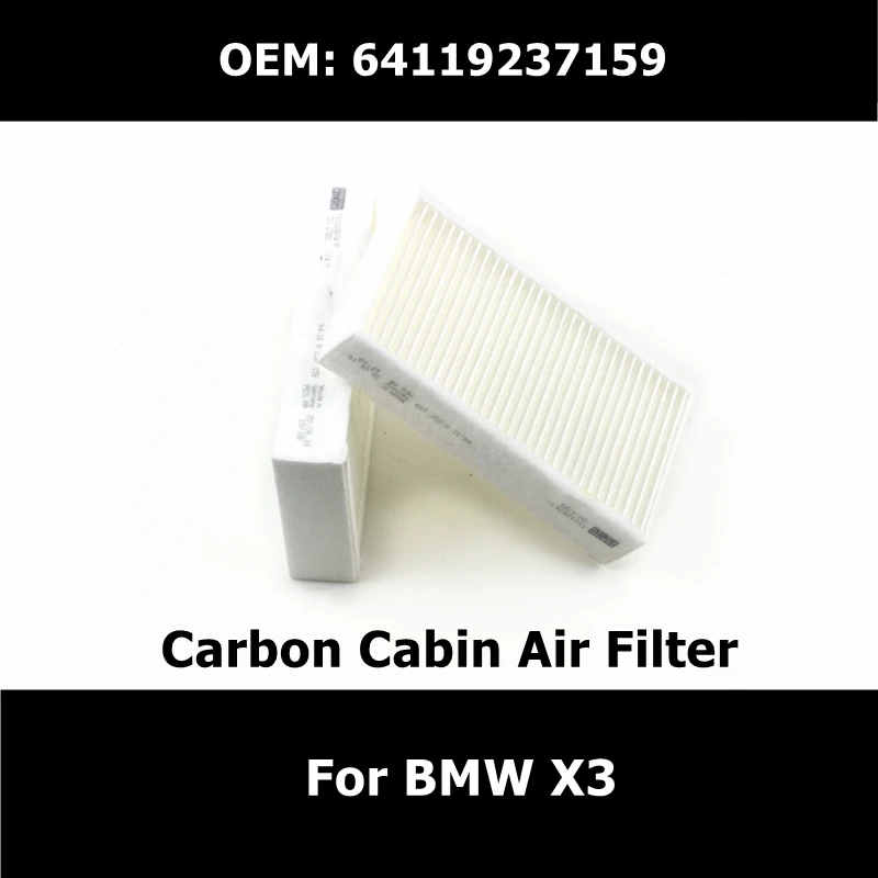 

64119237159 Car Accessories Activated Carbon Cabin Filter Oil Grid Filter For BMW X3(2010-2017) 2.0 sDrive 20 i X4 xDrive 35 d