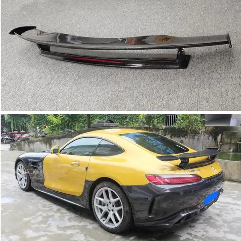 For Mercedes Benz AMG GT GTS GTC 2015-2023 Real Carbon Fiber Spoiler REAR WING TRUNK LIP SPOILERS High Quality GTR Splitters