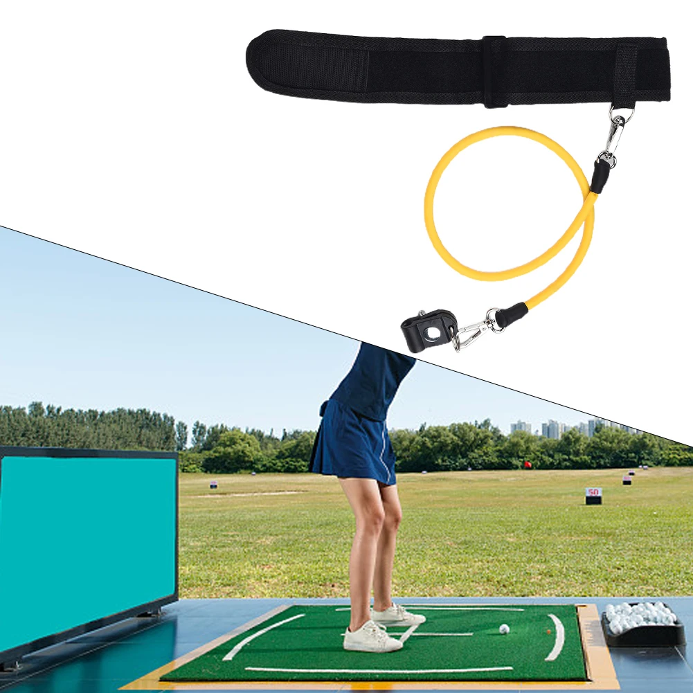 

Golf-Trainer Swing Practice Rope Adjustable Black Helper Aid Improve Accuracy And Control MAKE A BETTER STROKE