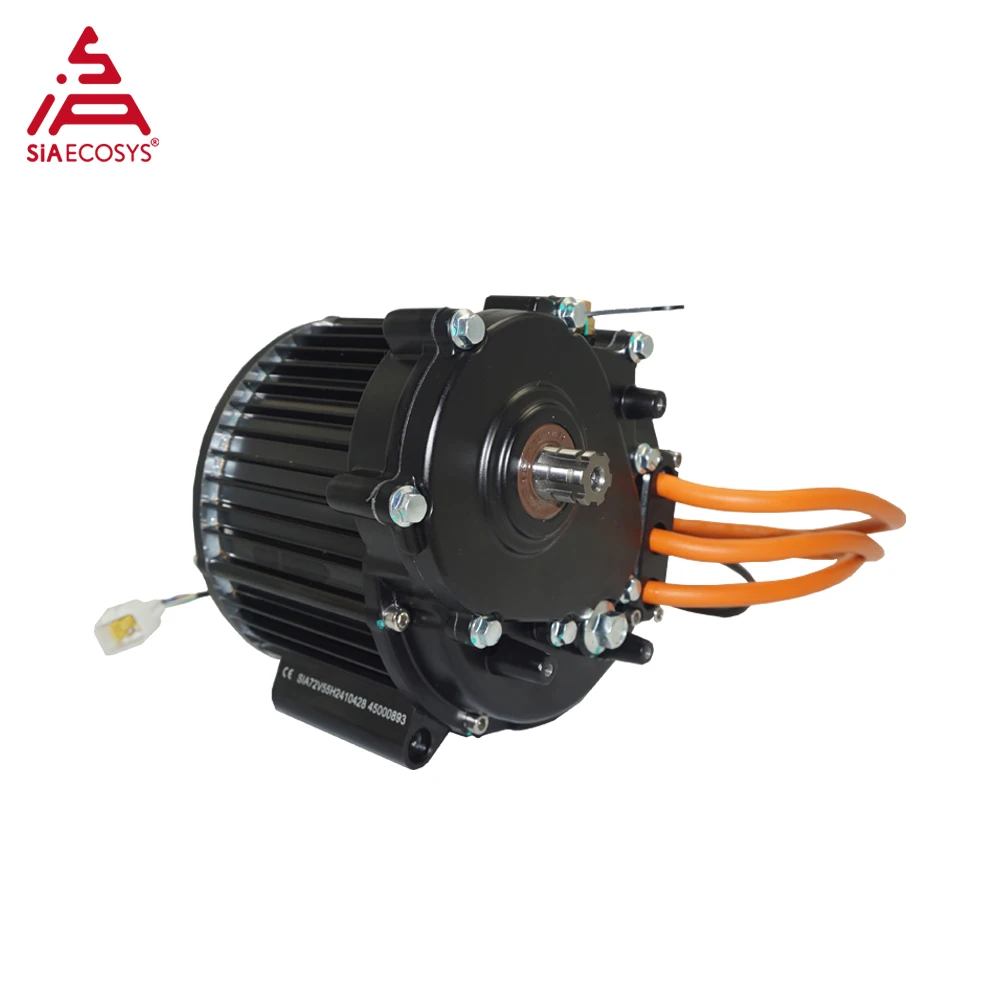 Фото Новый электродвигатель QS MOTOR QS138 2500W 72V 55H PMSM с энкодером и цепной звездочкой 428 15T для электромотоцикла №4