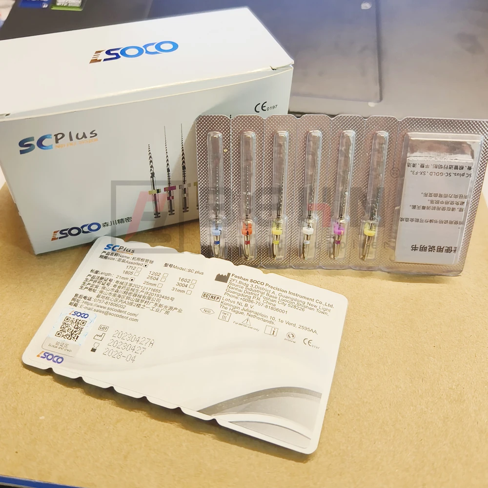 Фото Стоматологический эндодонтический напильник Coxo SOCO SC Plus, конус корневых каналов, эндодонтический напильник, вращающийся напильник с тепловой активацией, гибкие стоматологические инструменты, 25 мм №2
