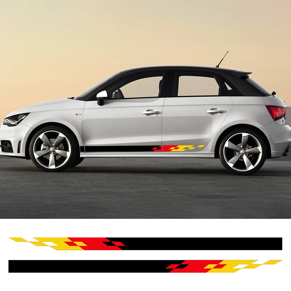 Автомобильные гоночные полосы наклейка немецкий Стайлинг виниловая аксессуары