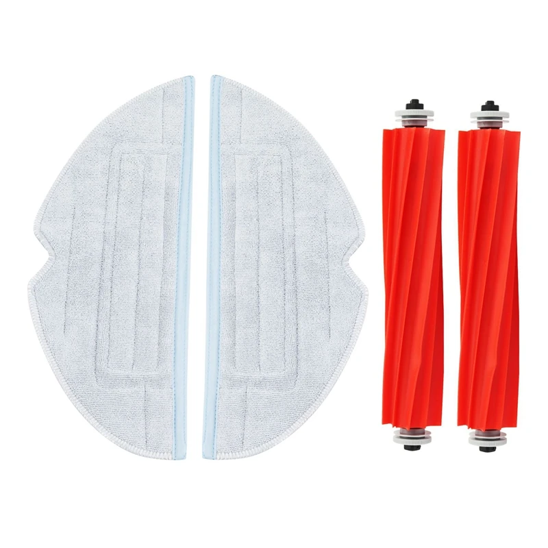 

4Pcs Main Roll Brush Mop Rag For Xiaomi Roborock T7S T7plus T7splus S7 Vacuum Cleaner Spare Parts Accessories