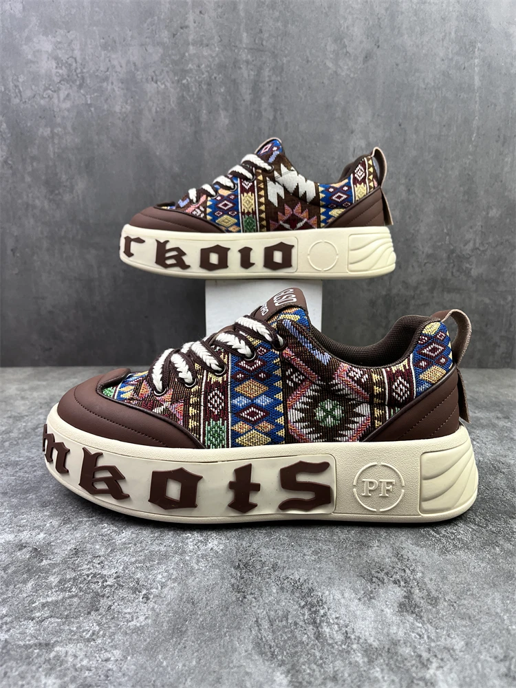 Ozhouzhan модная обувь 2024 осень и зима новый тренд удобные кроссовки на толстой