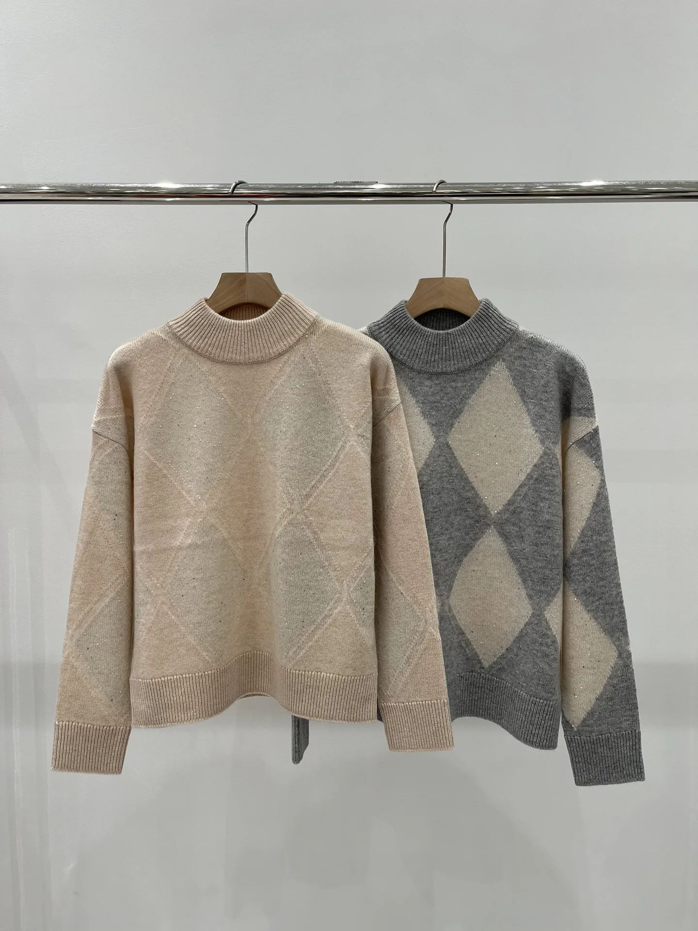 Осенне-зимний женский вязаный свитер кашемировая рубашка с длинным рукавом и