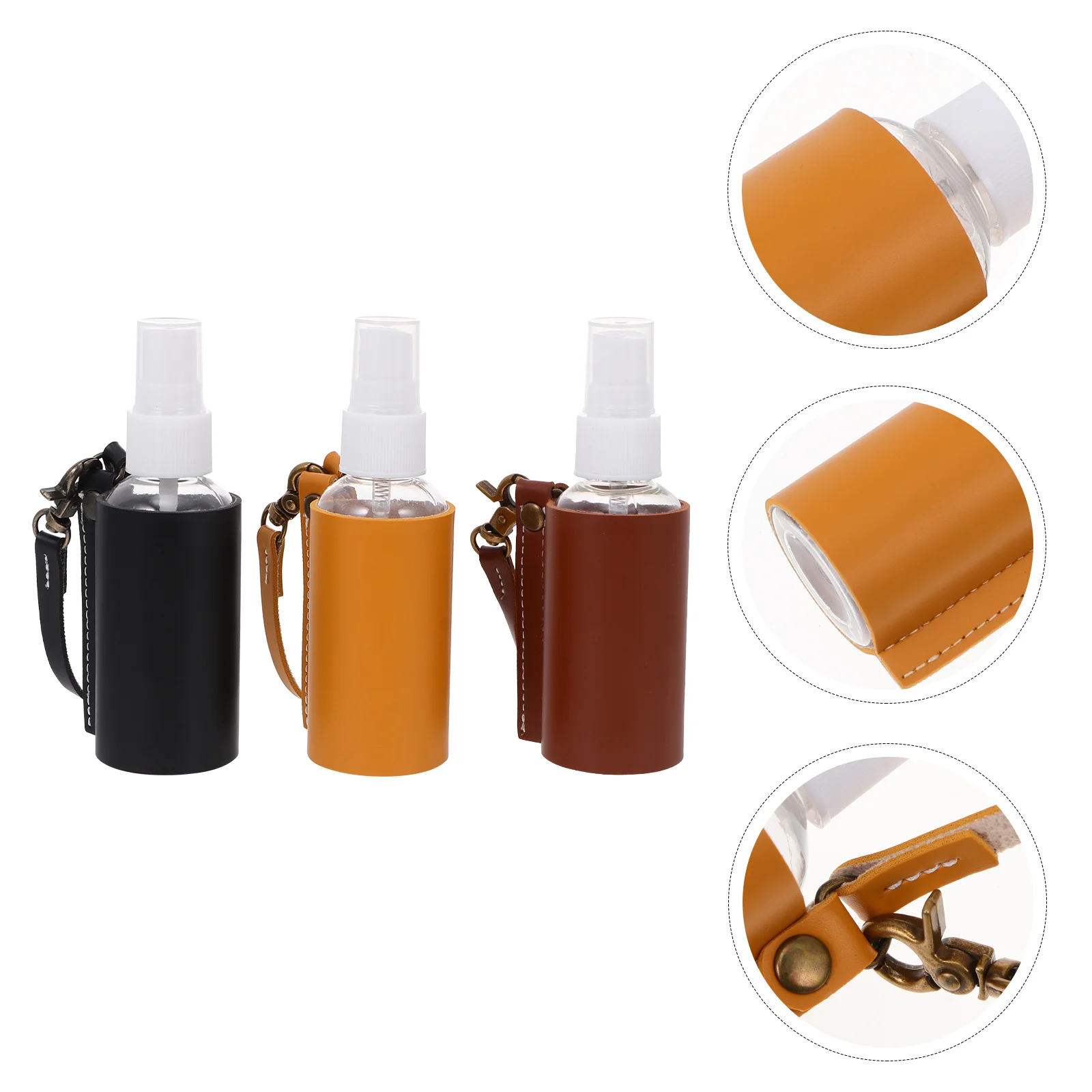 

Bottles Travel Keychain Holder Bottle Refillable Sprayneoprene Size Pouch Chapstick Leakproof Siliconelotion Mini Empty