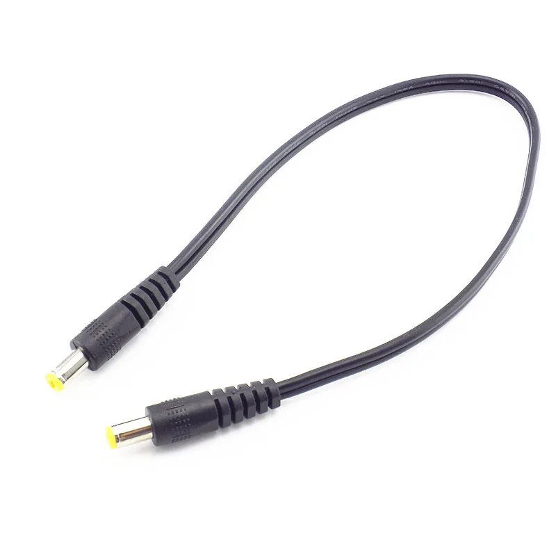 

DC 5.5x2.1mm Power Adapter Plug Male to Male Extension Cords Cable 30cm for CCTV Camera Audio DVR Connector LED Strip Light D5