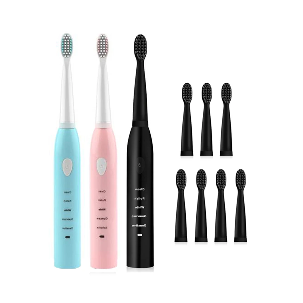 Powerful Ultrasonic Sonic Electric Toothbrush USB Charge Rechargeable Tooth Brush Washable Electronic Whitening Teeth Brush J110 images - 6