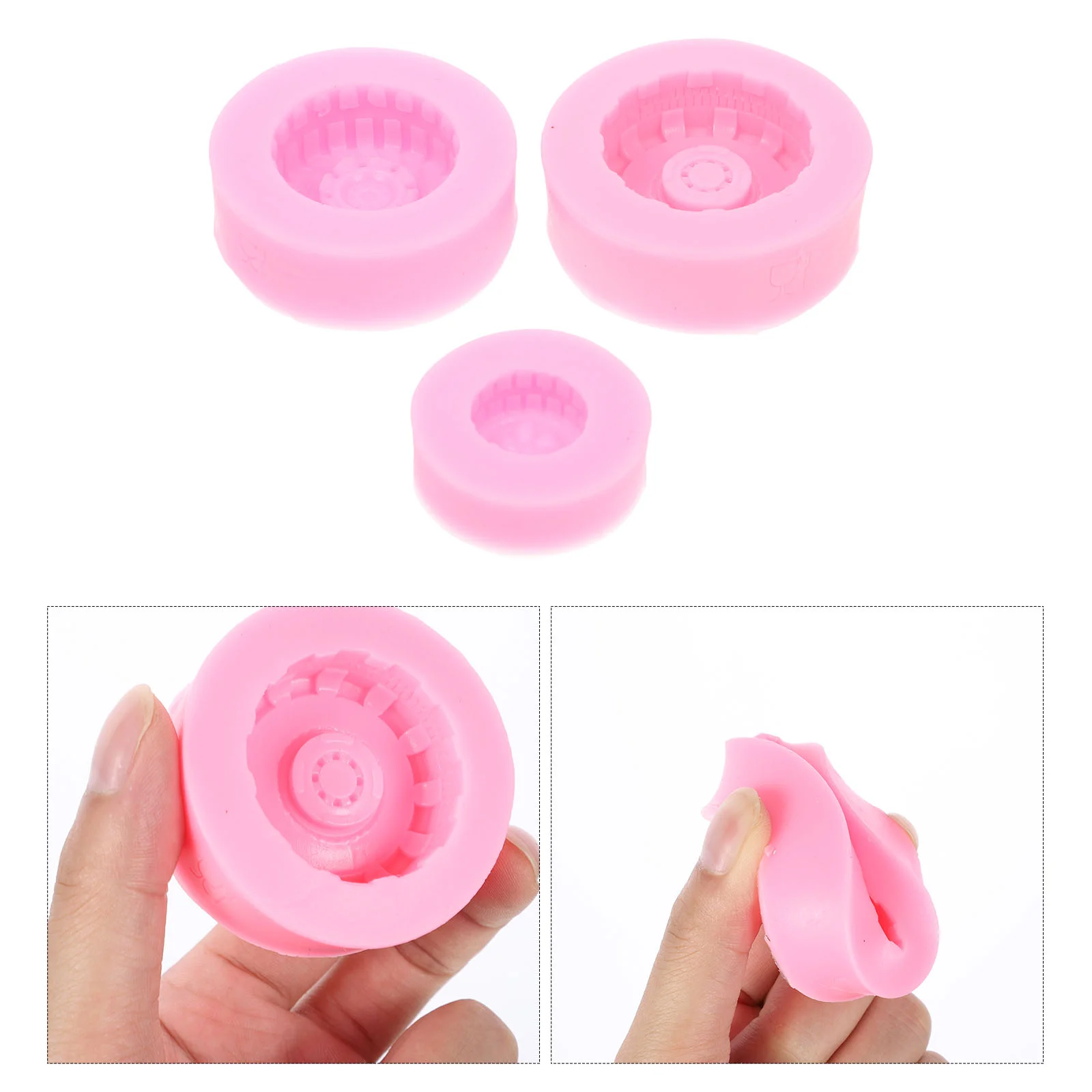 

Mold Tire Molds Silicone 3D Fondant Car Cake Making Resin Wheels Truck Round Candy Tyre Shape Wheel Kitchen accessories