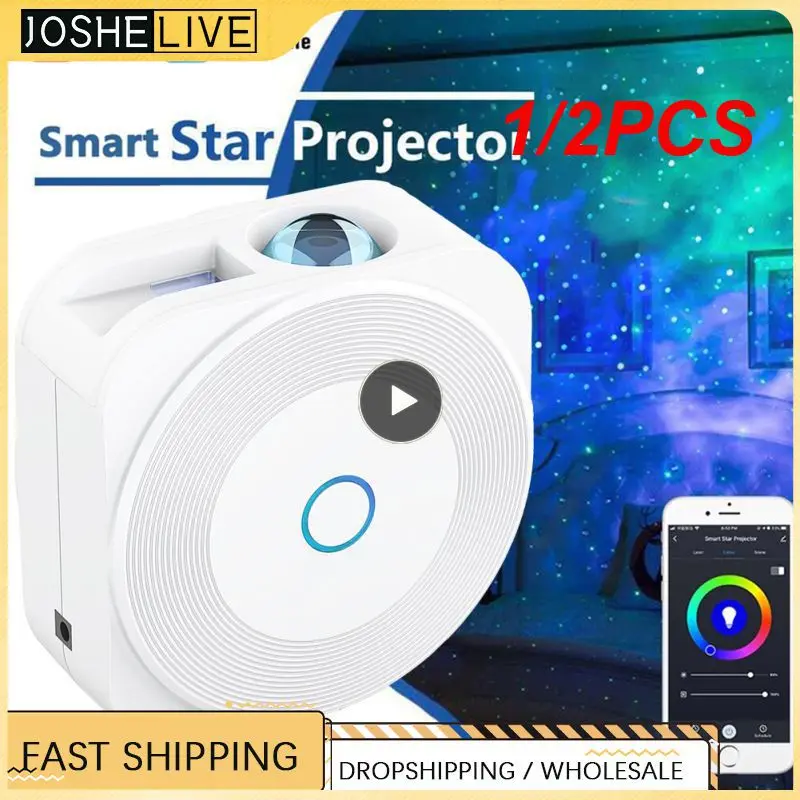 

1/2PCS Moes Tuya WiFi Smart Star Projector Galaxy for Holiday Party APP Control Smart Home Nebula Projector works for