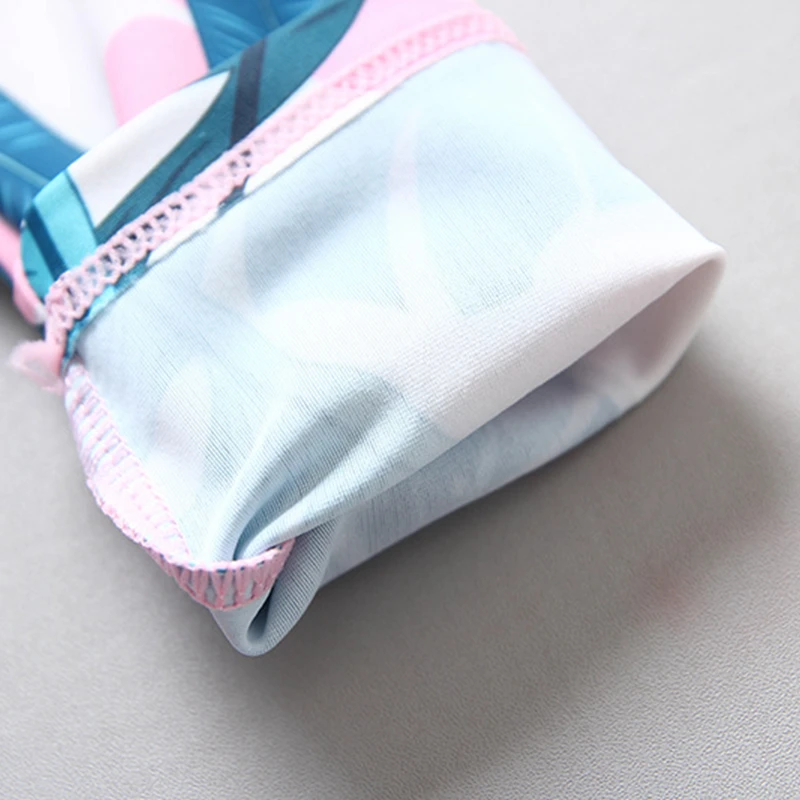 Swimsuit Baby One Piece UPF50 UV Protection Girls Swimwear Floral Print Children's Bathing Suit Toddler Beach Pool Swimming Wear