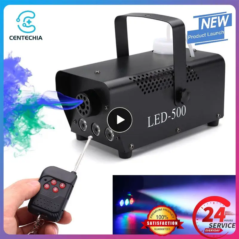 

Remote Control LED Fog Smoke Machine RGB Color Smoke Ejector LED DJ Party Bar Stage Light Smoke Thrower Stage Effects Controller