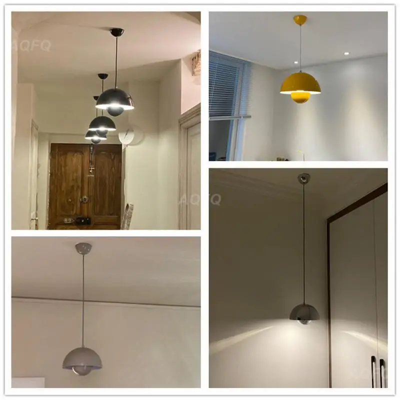 

Nordic Pendant Lights Semicircular Mushroom Lamp Danish Design Modern Indoor Kitchen Bedroom Dining Room Decor Lighting Pendant