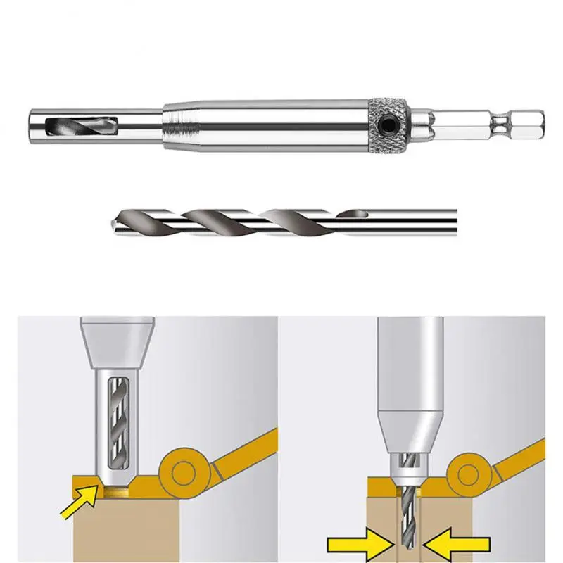 

Hinge drill HSS Self Centering Hinge Drill Bits Set Doors Cabinet Window Hinge Hole Opener Woodworking Punch Power Tools