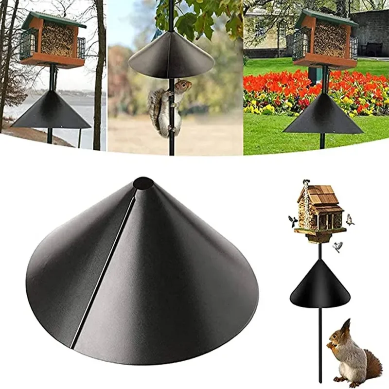 

2022 New Squirrel Baffle for Bird Feeder Pole, Wrap Around Squirrel Baffle Protects Hanging Bird Feeders and Poles, Outside Pole