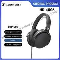 original sennheiser hd 400s wired headphones over ear headset hd400s noise cancelling stereo deep bass sport gaming earphone mic