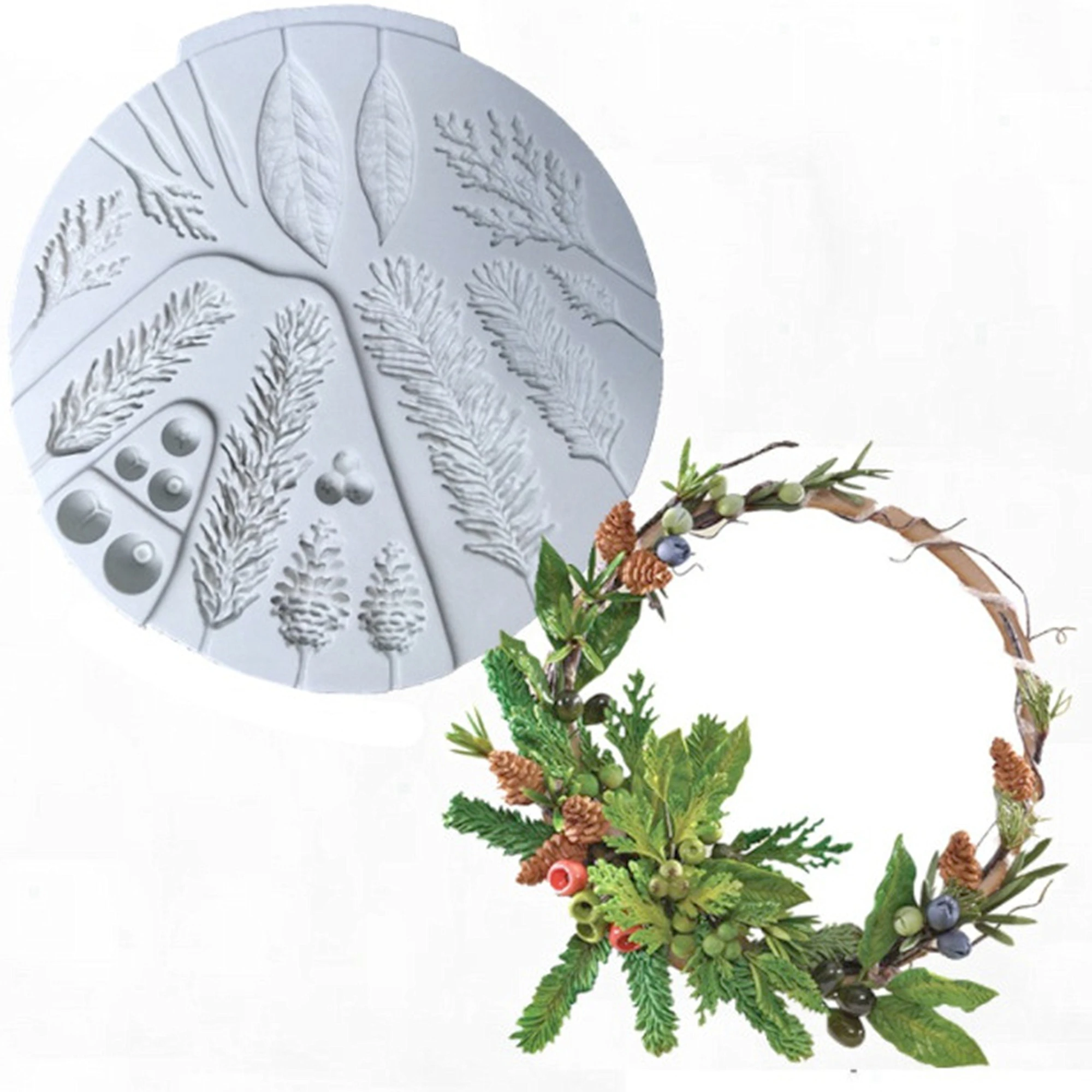 

Home Decor Christmas tree leaves Christmas Decoration 2023 Novelties Silicone Baking Pan For Pastry Tools Kitchen Accessories